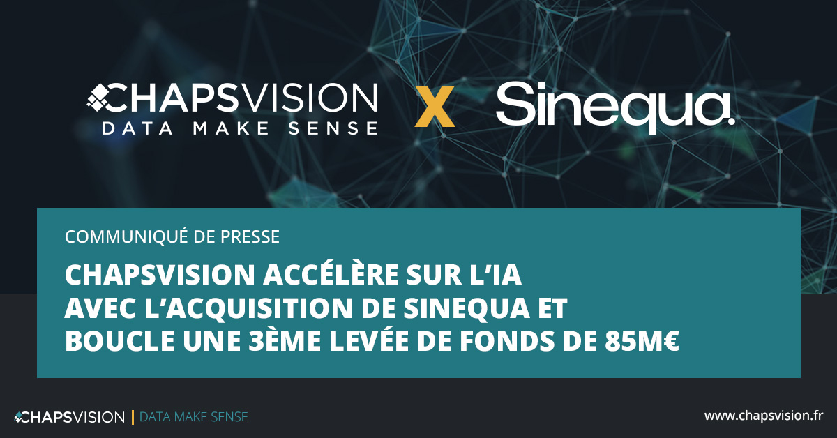 Communiqué de Presse - Acquisition de Sinequa et nouvelle levée de fonds